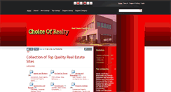 Desktop Screenshot of choiceofrealty.com